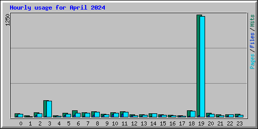 Hourly usage for April 2024